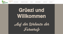 Desktop Screenshot of farneralp.ch